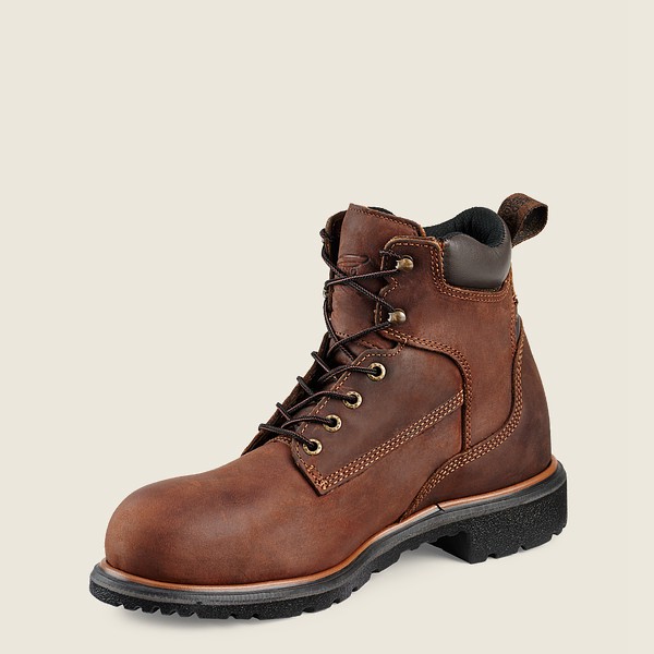 Red Wing Mens Dynaforce® - 6-inch Waterproof Toe - Safety Boots Brown - 0367ZSLYG